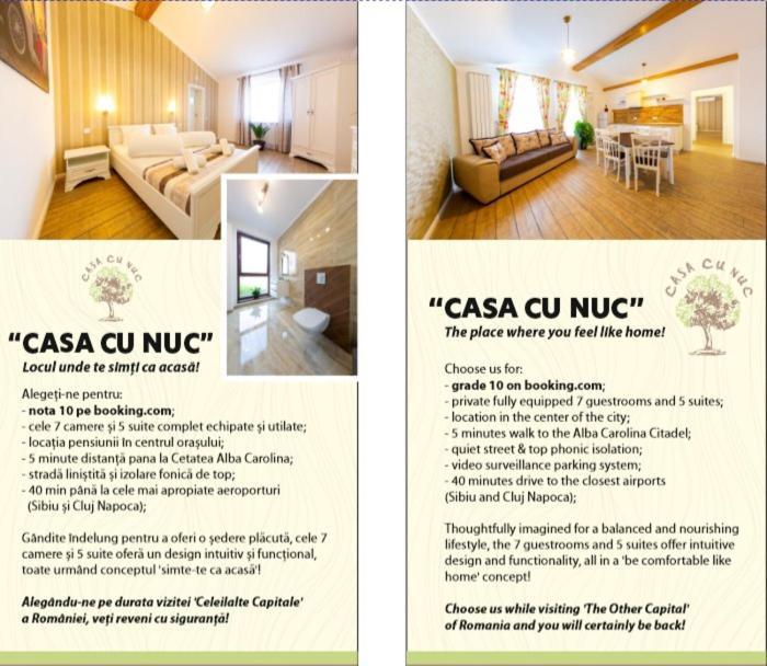 Casa Cu Nuc Hotel Alba Iulia Luaran gambar